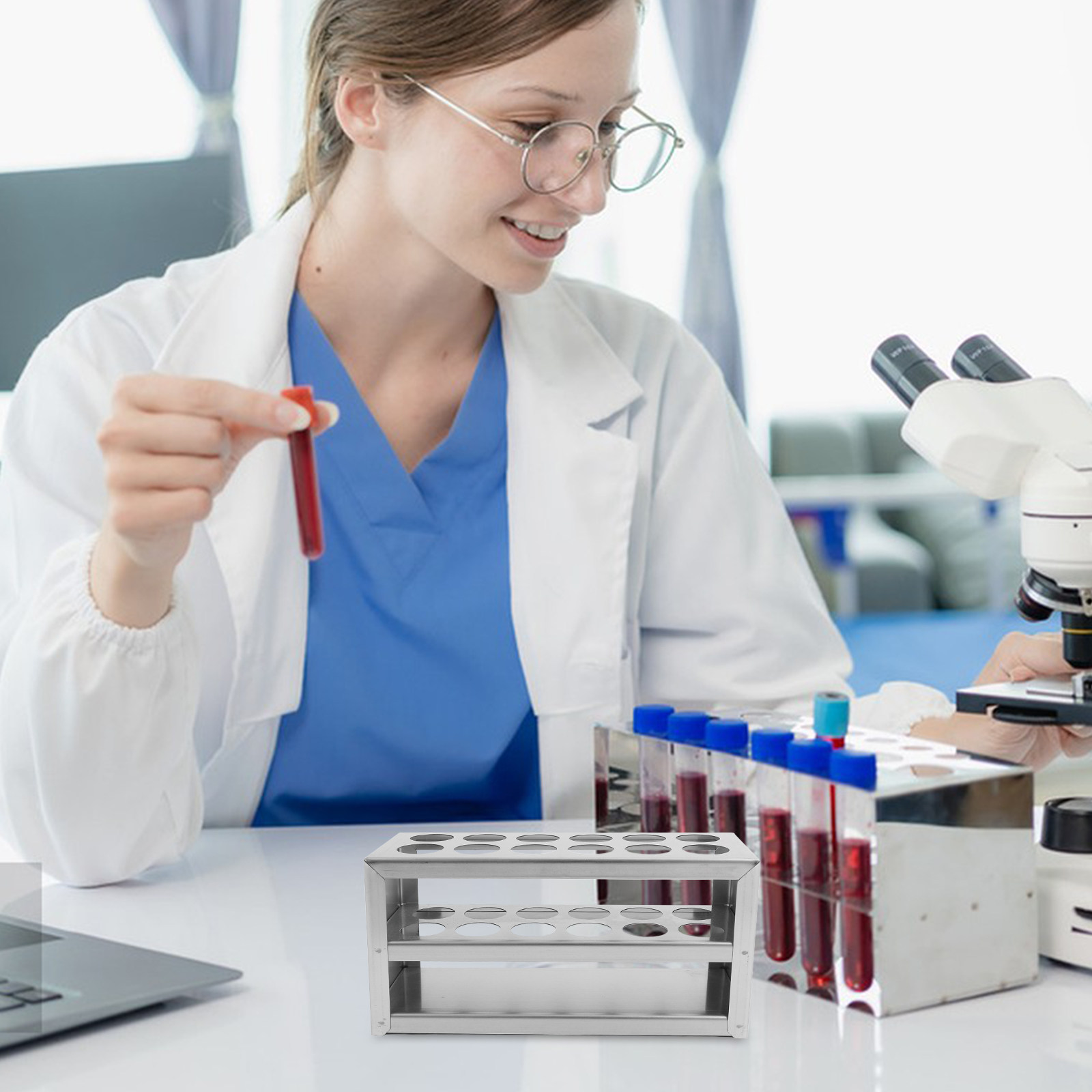 Centrifuge Tube Rack - Test Tube Rack For Laboratory 21Mm