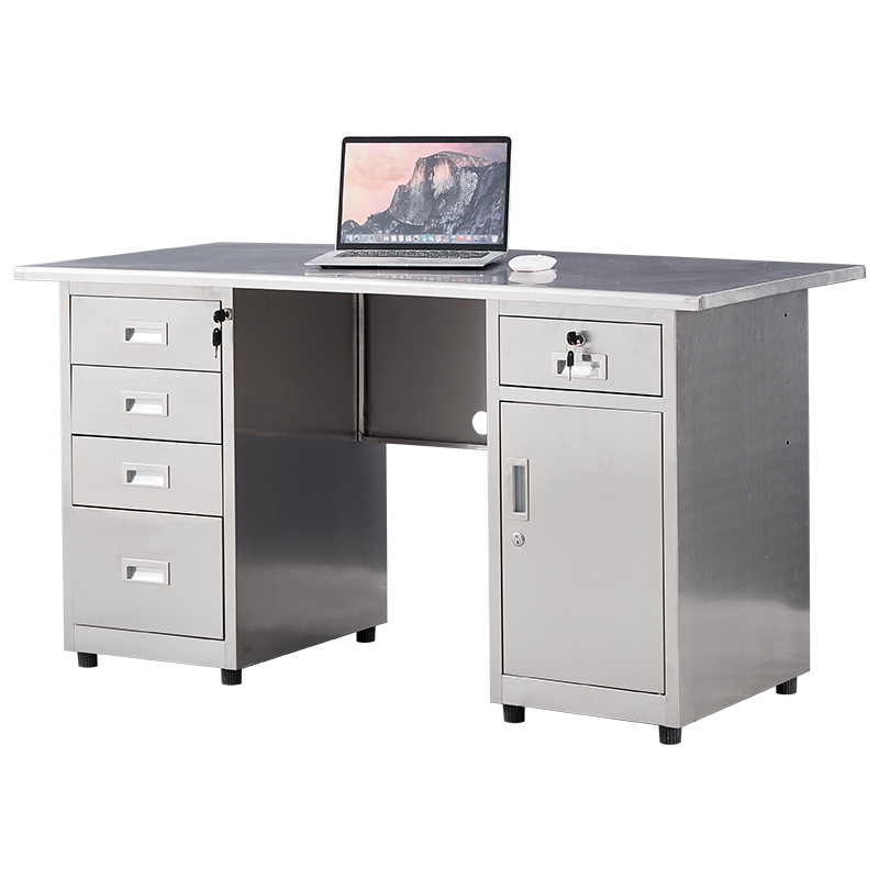 Stainless steel computer desk, - Medical Lab Furniture avaliação e preço