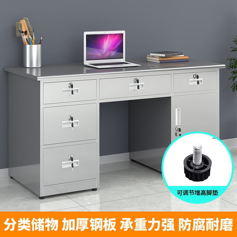 Stainless steel computer desk, - Medical Lab Furniture avaliação e preço
