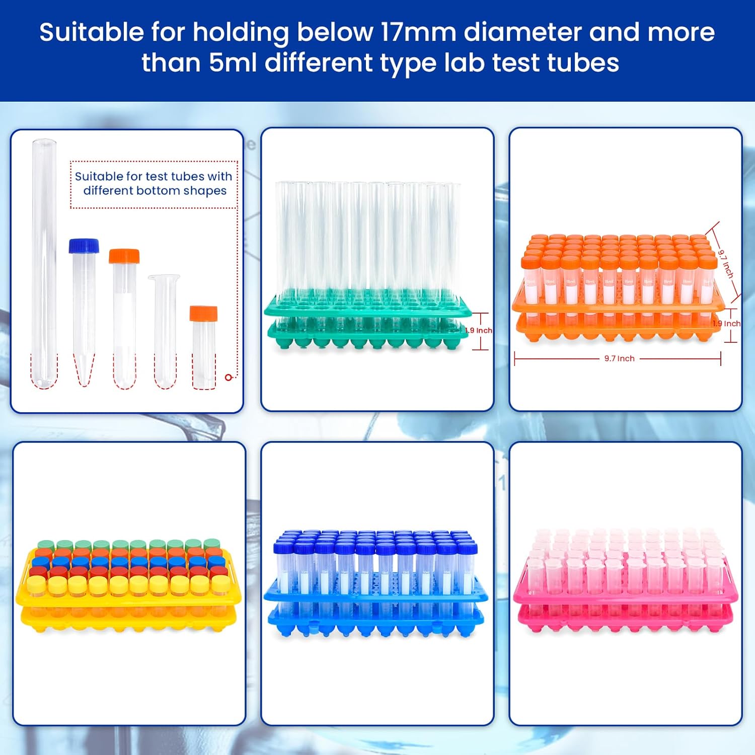 Plastic Test Tube Rack 50-Hole - Centrifuge Tube Rack avaliação e preço