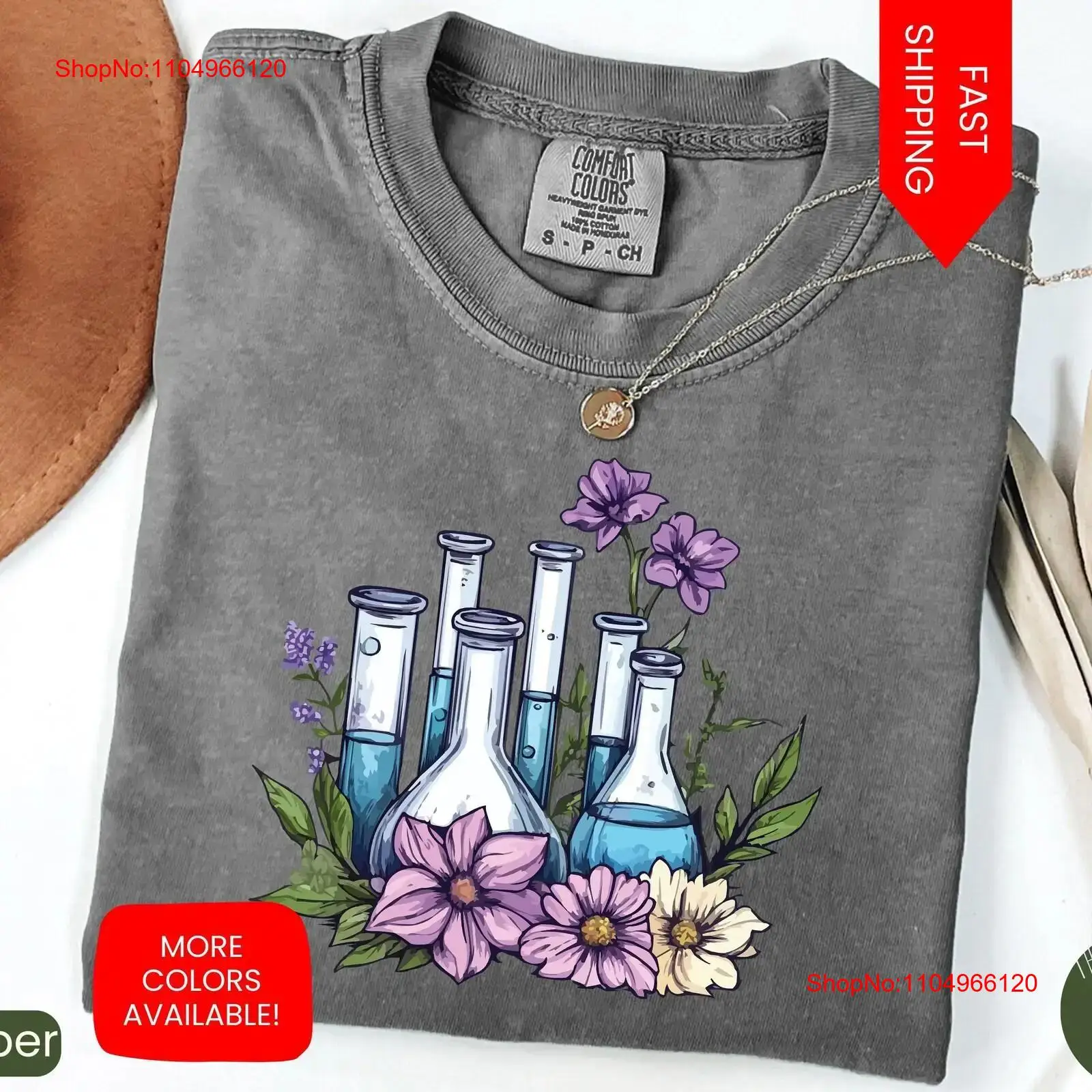 Laboratory T Shirt Floral Beak - Medical Laboratory Technician avaliação e preço