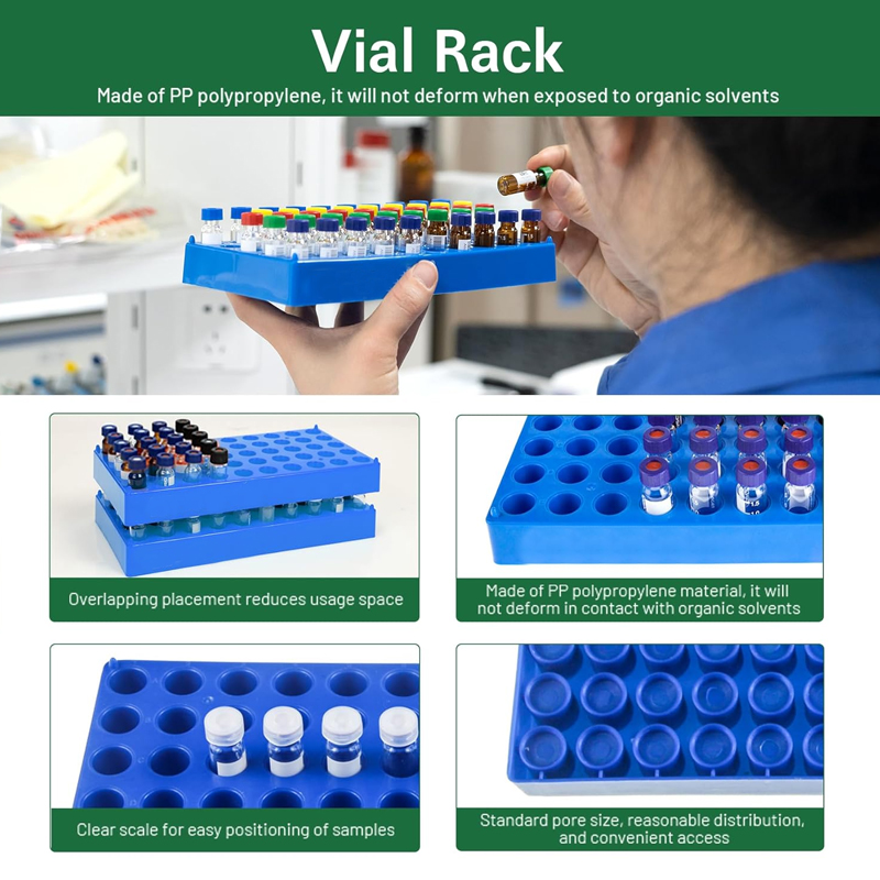 Plastic Vial Rack 50 Holds Sui - Centrifuge Tube Rack avaliação e preço