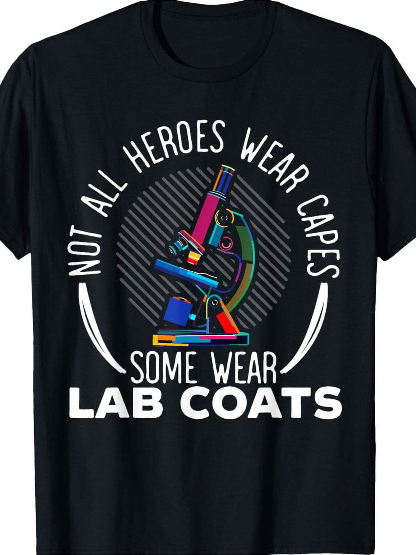 Men'S Black Crew Neck Short Sl - Medical Laboratory Technician avaliação e preço