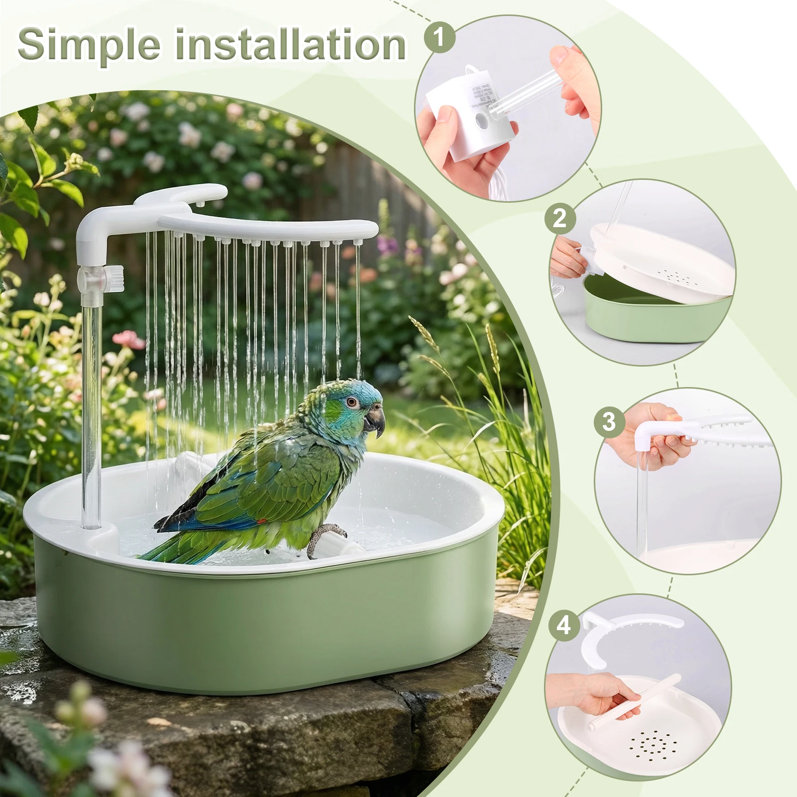 Bird Automatic Shower Parrot P - Water Bath Laboratory avaliação e preço